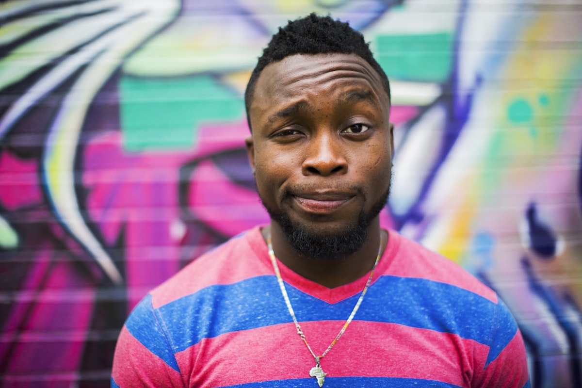 Young African man outdoors