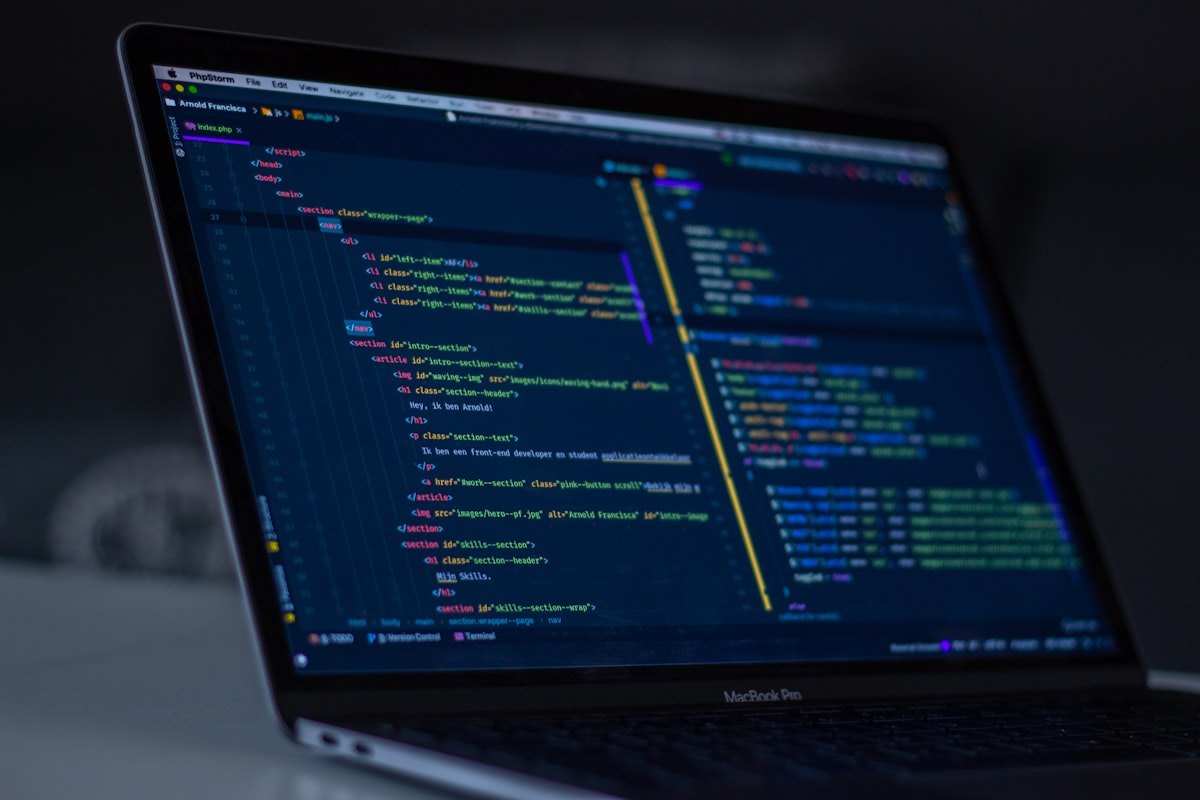 Application code on a screen